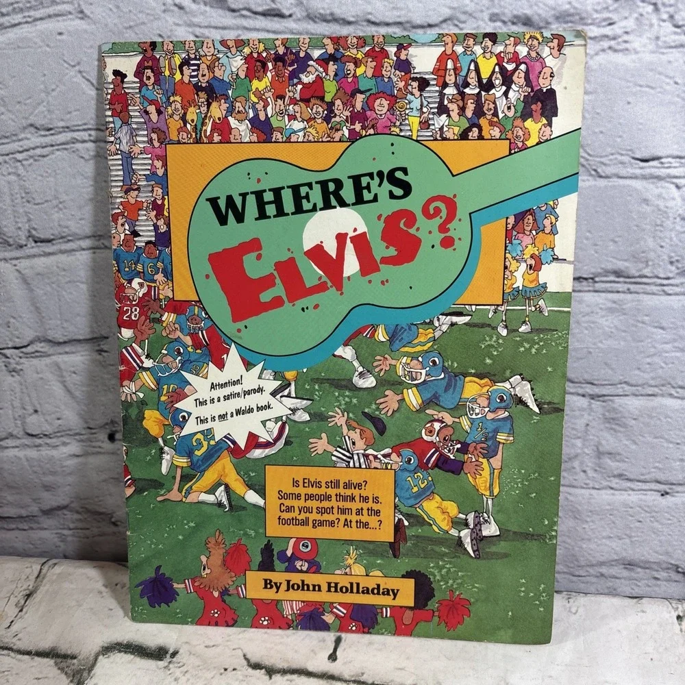 Where's Elvis? By John Halloday Find Elvis Presley Vintage 1992 Trade Paperback